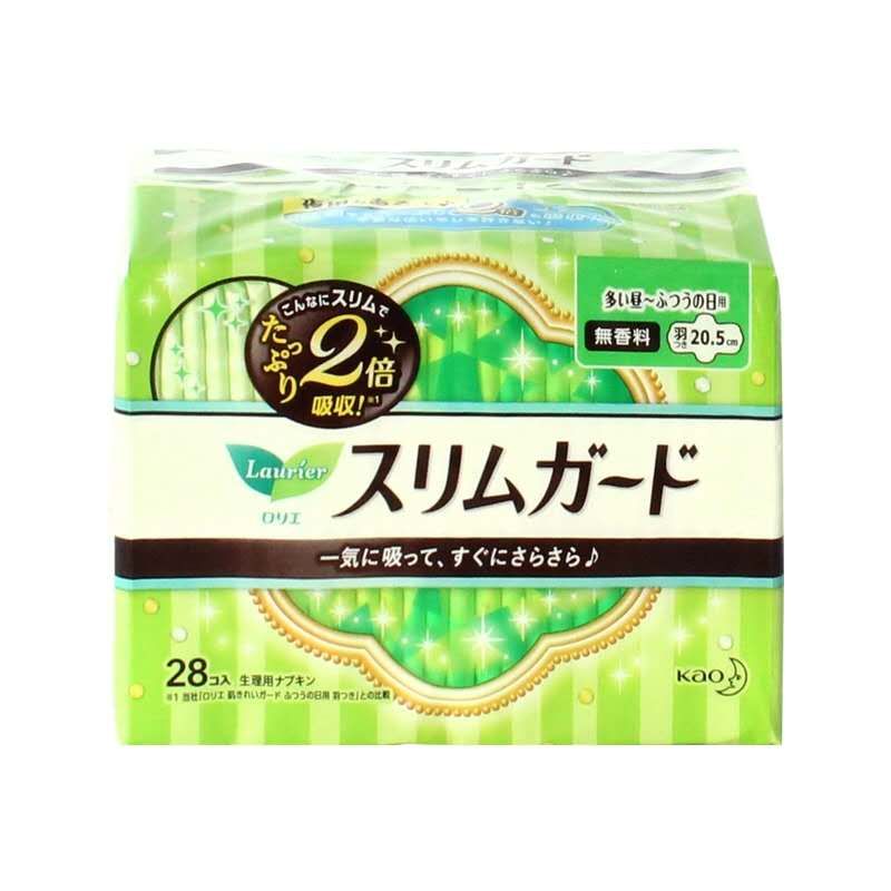 花王 乐而雅零触感特薄普通日用护翼 28片产品图