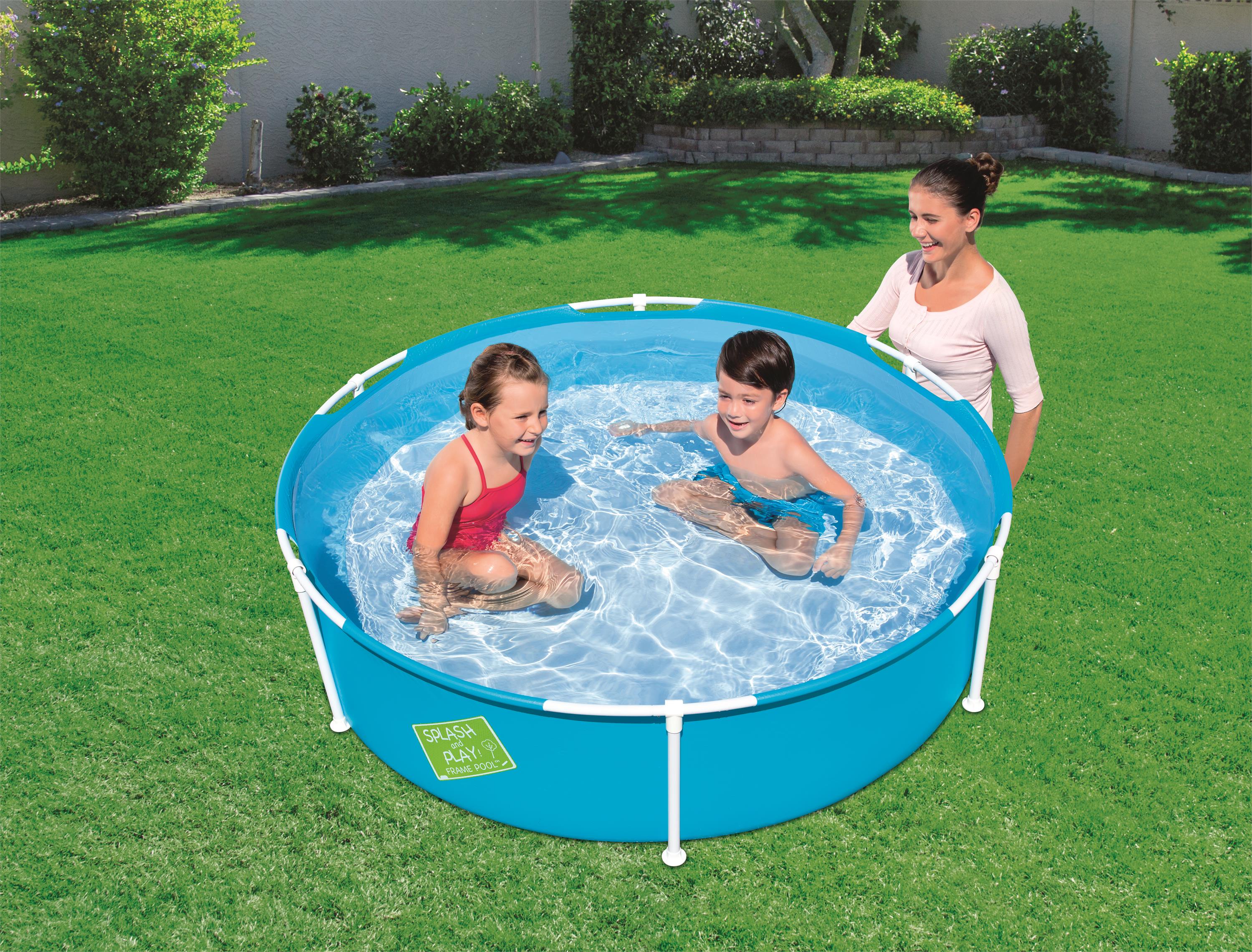 Bestway® 5' x 15"/1.52m x 38cm 儿童圆形支架水池详情图1