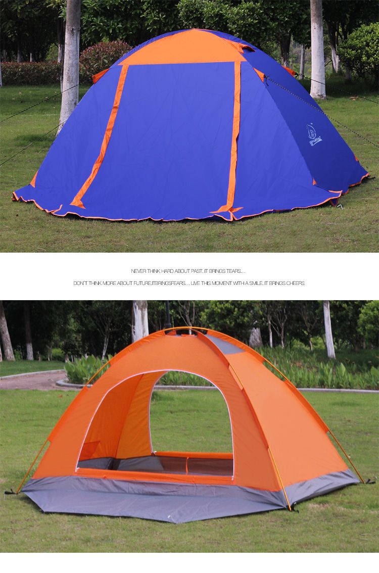 New outdoor products: Couple tents, windproof outdoor tents, winter aluminum pole with skirts, border defense against heavy rain, professional camping detail image 4