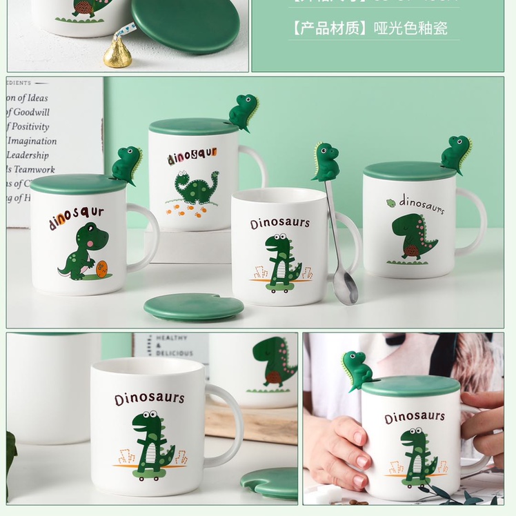 Dinosaur ceramic cup