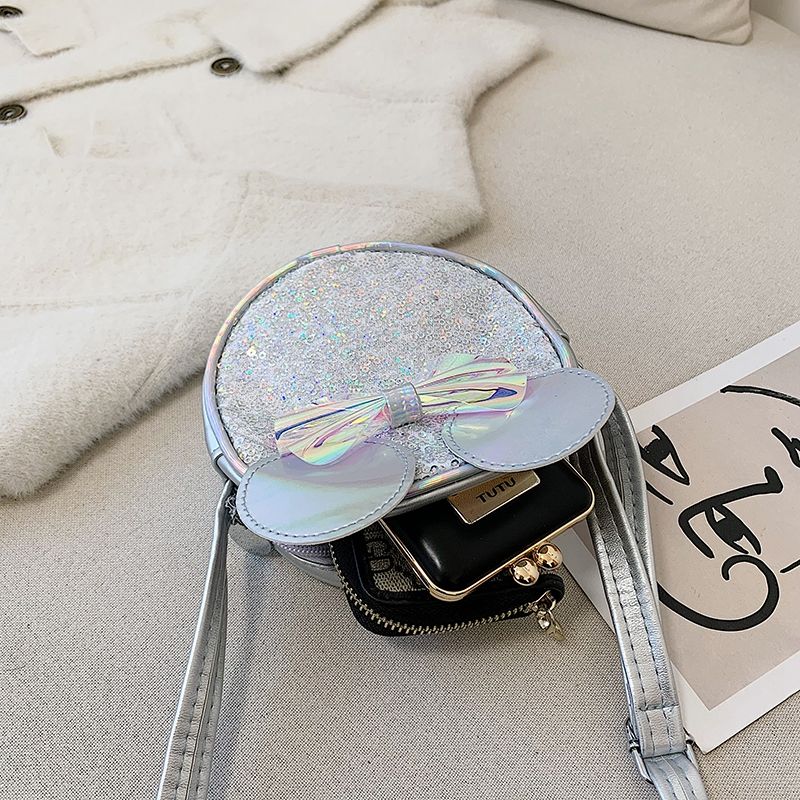 2019 New Small Round Bag Girl Bag Crossbody Bag Small Fresh Cute Cute Chain Single Shoulder Small Leather Bag undefined