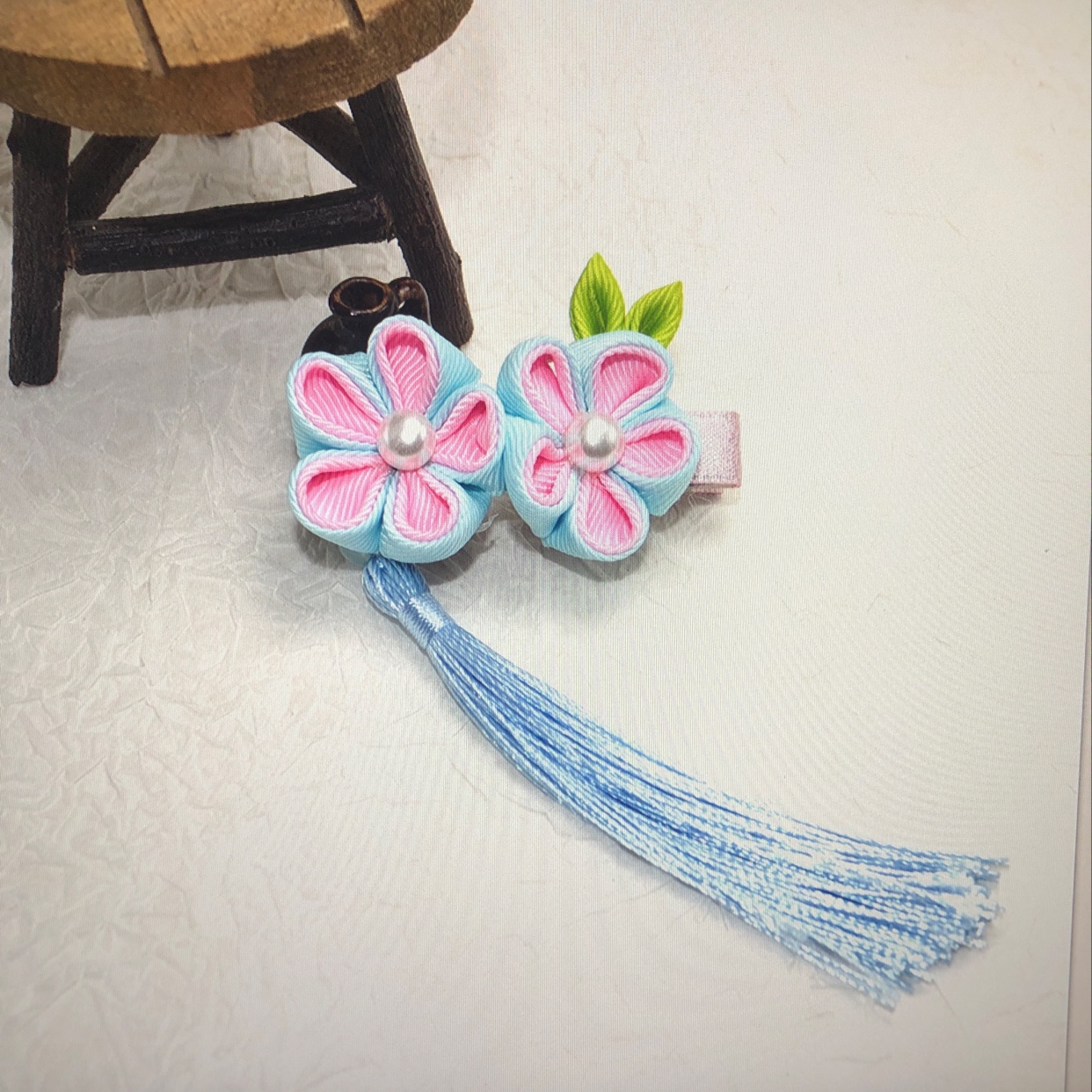 Green Magic Antique Jewelry Children's Jewelry Series Double Flowers Item Picture