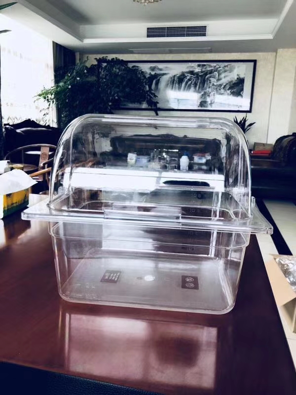 塑料亚克力pc摔不破蛋糕盘翻盖套装展示盘