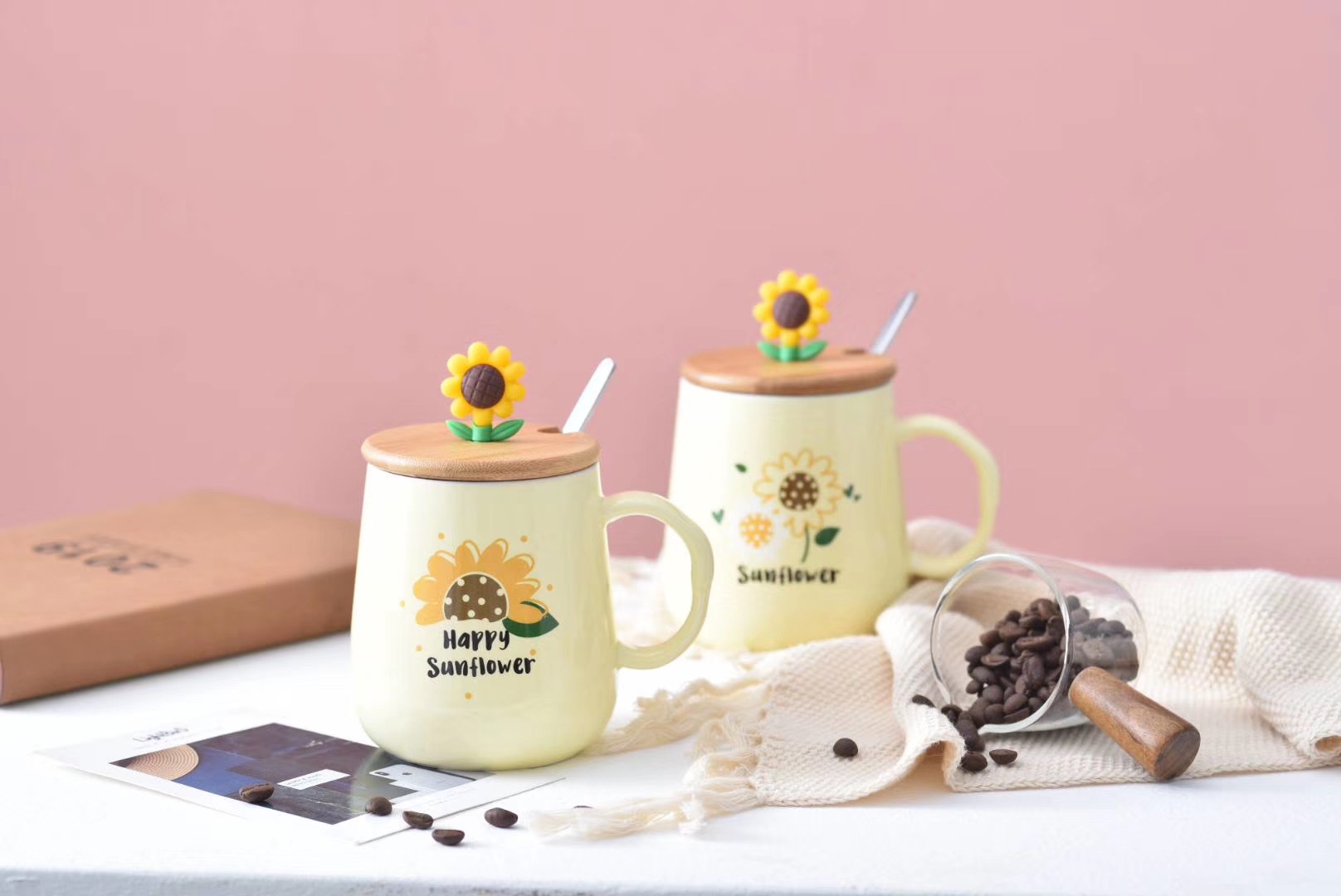 Sunflower ceramic cup undefined