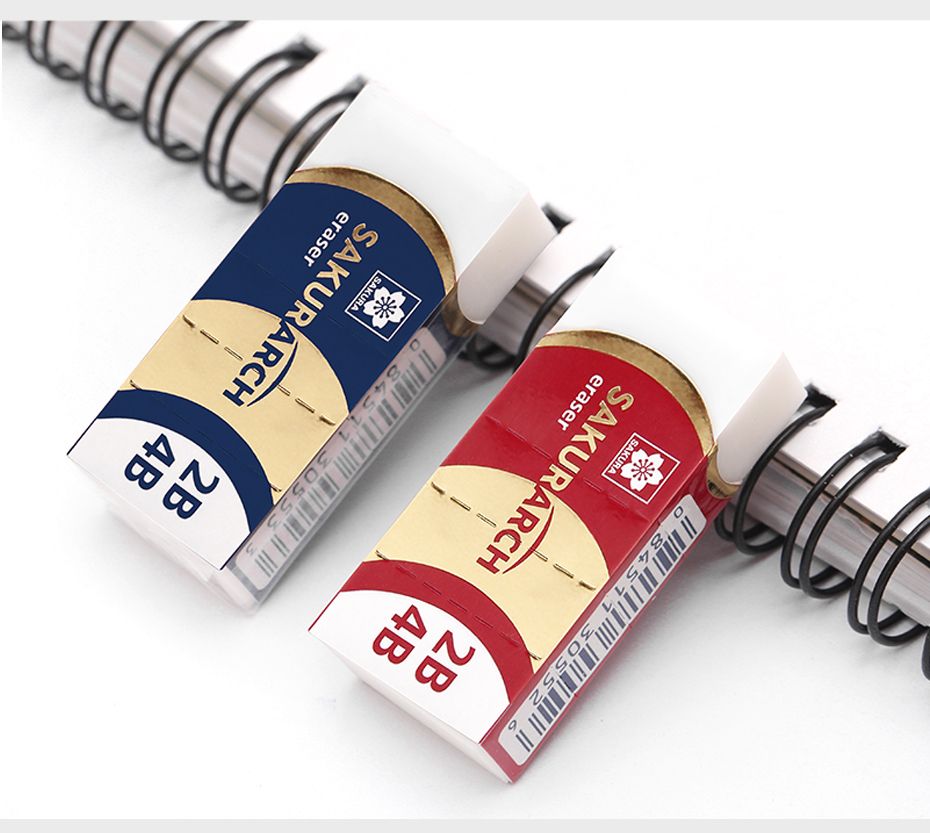 sakura Sakura Student 2B4B Eraser XRAJ-60CA Eraser 40 pieces per box (Red) detail image 5