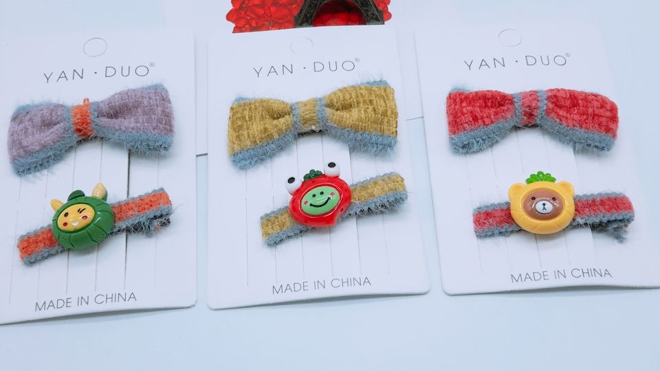 2020 New cute plush hairpins for girls, Instagram influencers, bangs clips, Korean student girl clips headwear detail image 1
