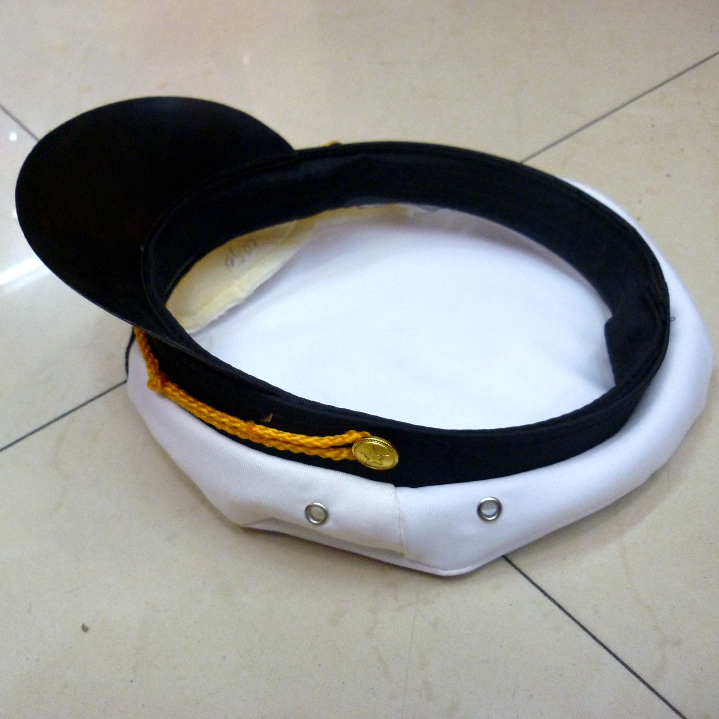 Sailor navy hat, white military hat pic 2