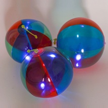 充气球新款拼色 儿童玩具球闪光球 宝宝手拍球发光充气球厂家