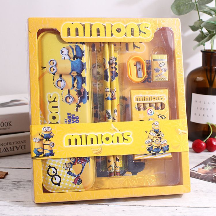 Factory direct sales of 6-piece cartoon stationery sets, prize gifts, student combination sets, learning stationery, Christmas sets details Picture