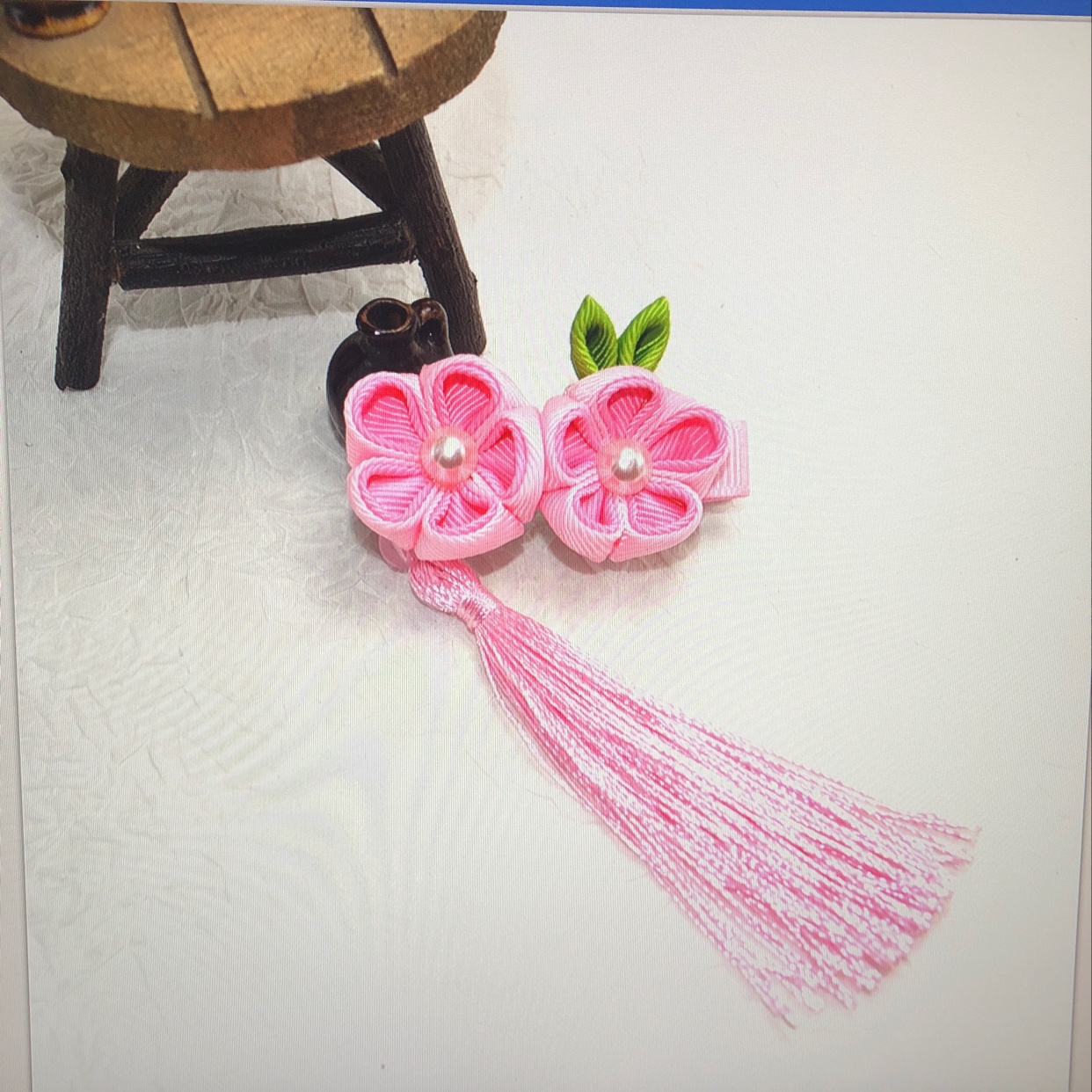 Green Magic Antique Jewelry Children's Jewelry Series Double Flowers Application Scenario