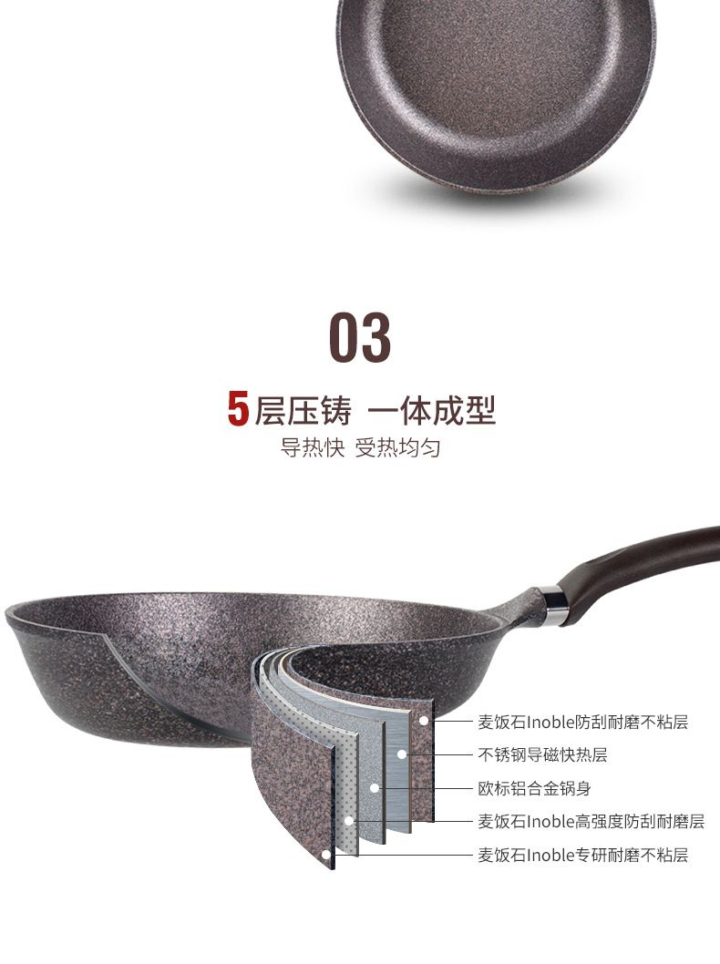 Libininuofu coated frying pan, 16cm detail image 7