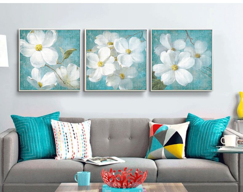 Shengshi Modern and simple floral framed paintings American country entrance, living room, bedroom and dining room decorative paintings Factory direct sales detail image 8