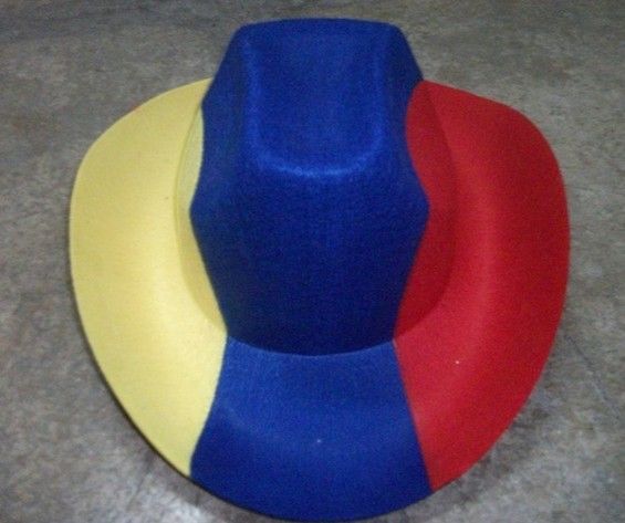 Three-color non-woven fabric World Cup fan hats pic 3