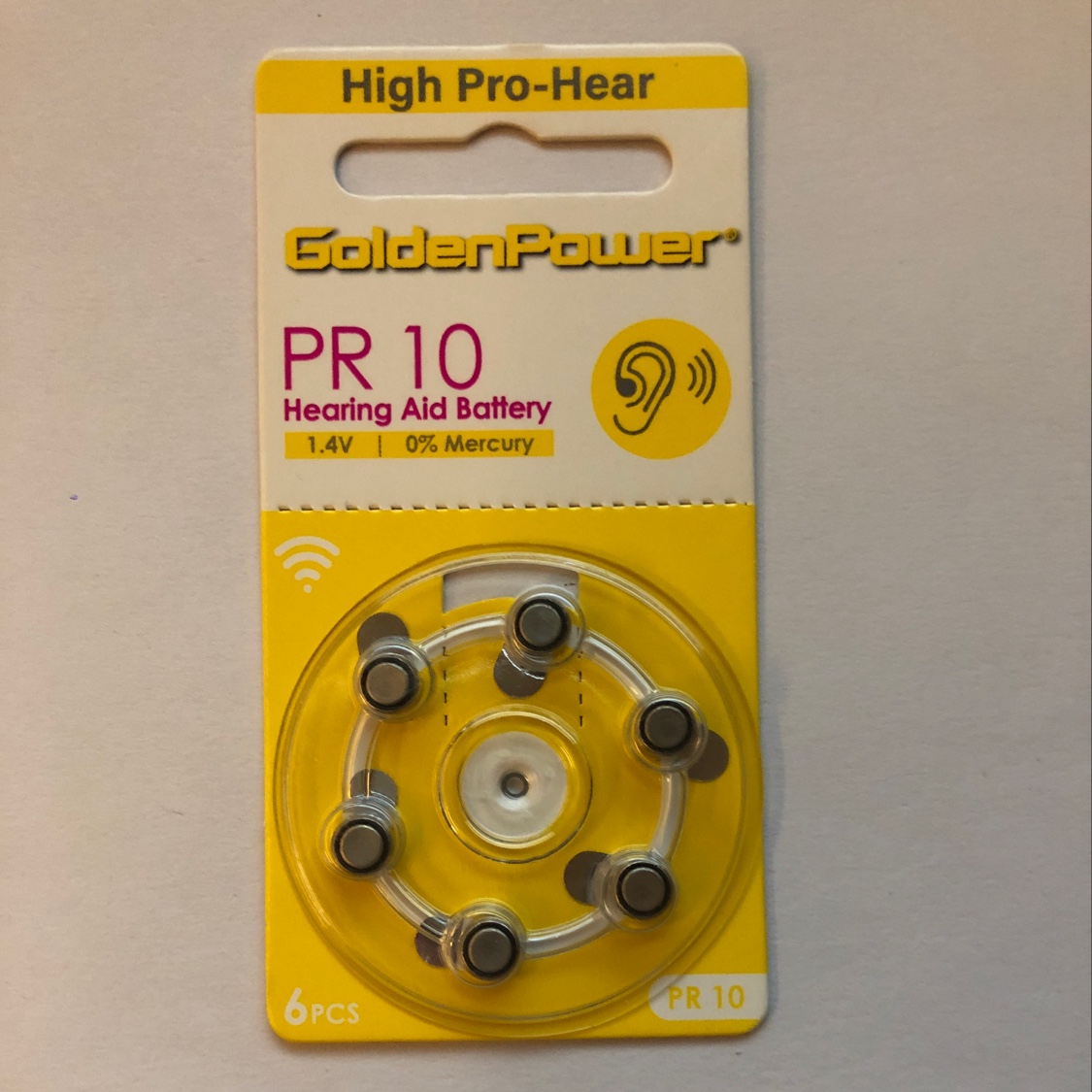 Jinli PR10 hearing aid battery details Picture