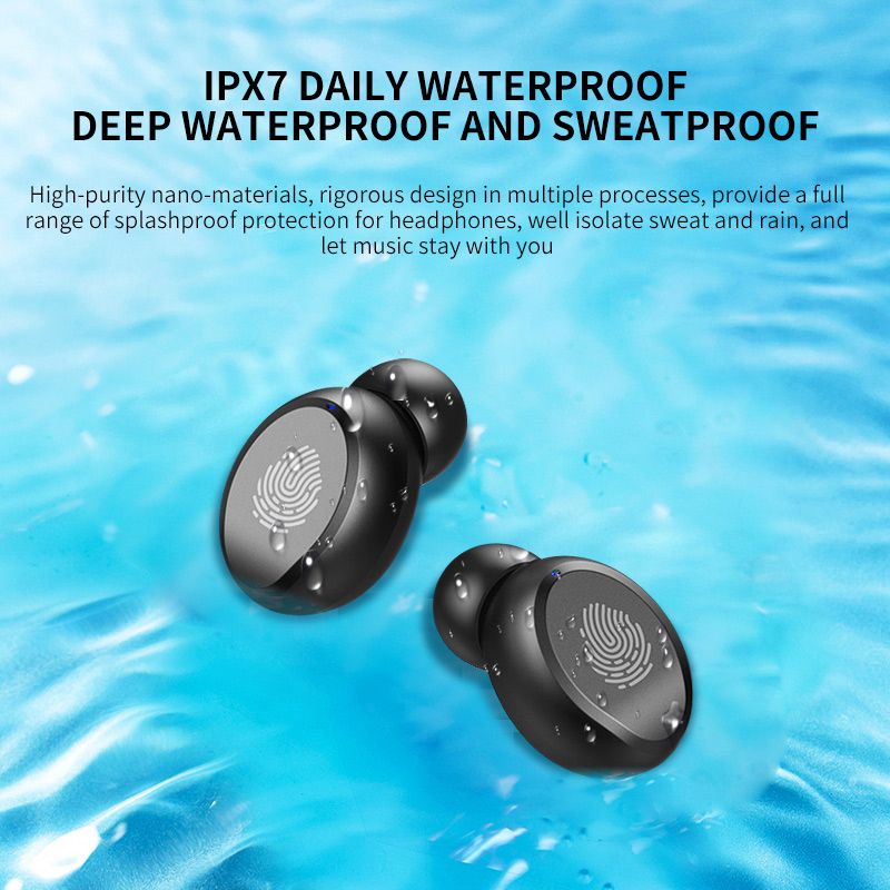 YEXIN 新款V8无线蓝牙触摸耳机双耳跨境TWS电量显示5.0运动耳机详情图11