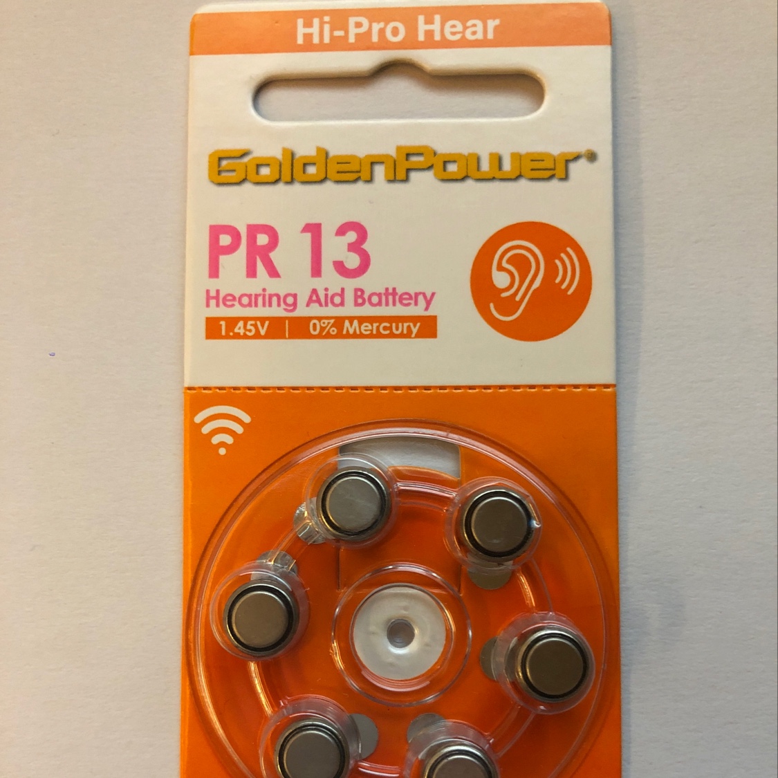 Jinli PR13 hearing aid battery