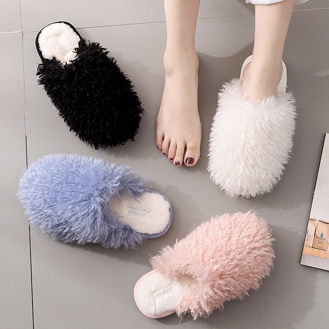 新款长毛拖鞋女款36-41