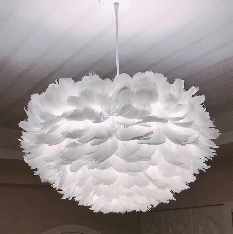 Princess style feather chandelier