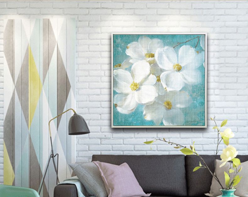 Shengshi Modern and simple floral framed paintings American country entrance, living room, bedroom and dining room decorative paintings Factory direct sales detail image 4