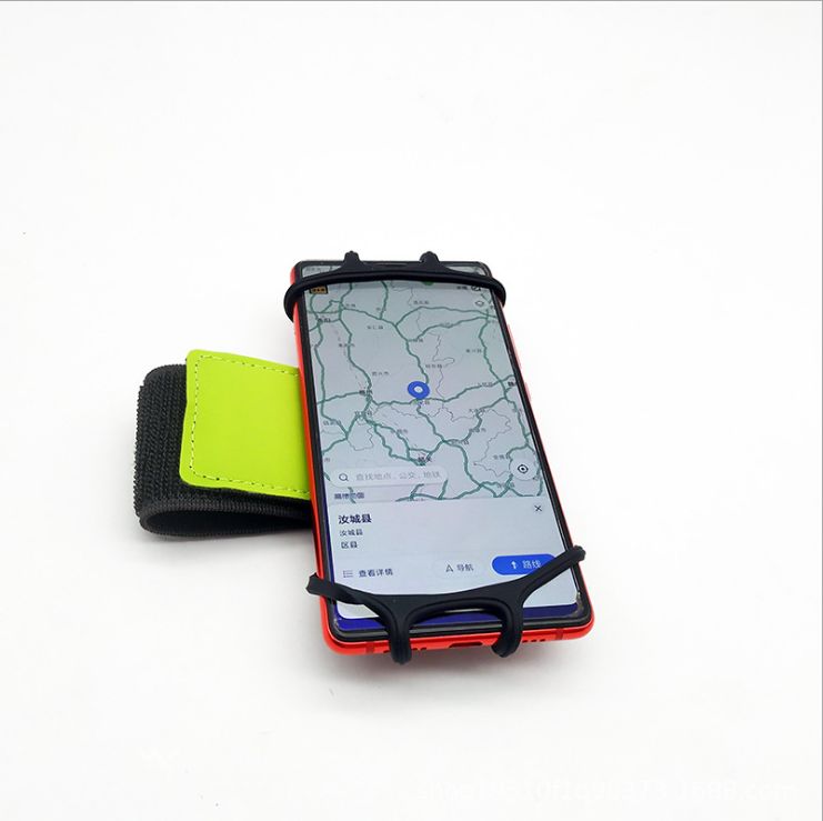 Self-propelled electric mobile phone navigation stand Running mobile phone wrist strap arm package anti-fall silicone arm strap