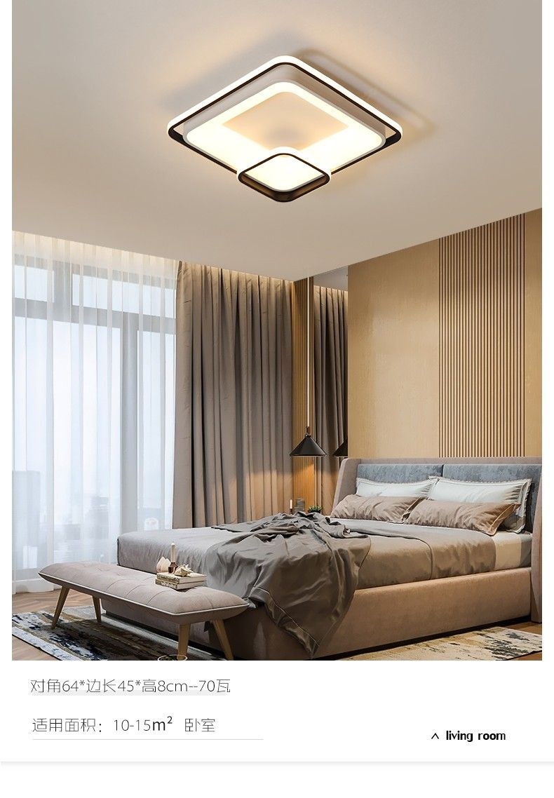 The new antique ironwork + acrylic modern bedroom lamp with stepless dimming round detail image 2