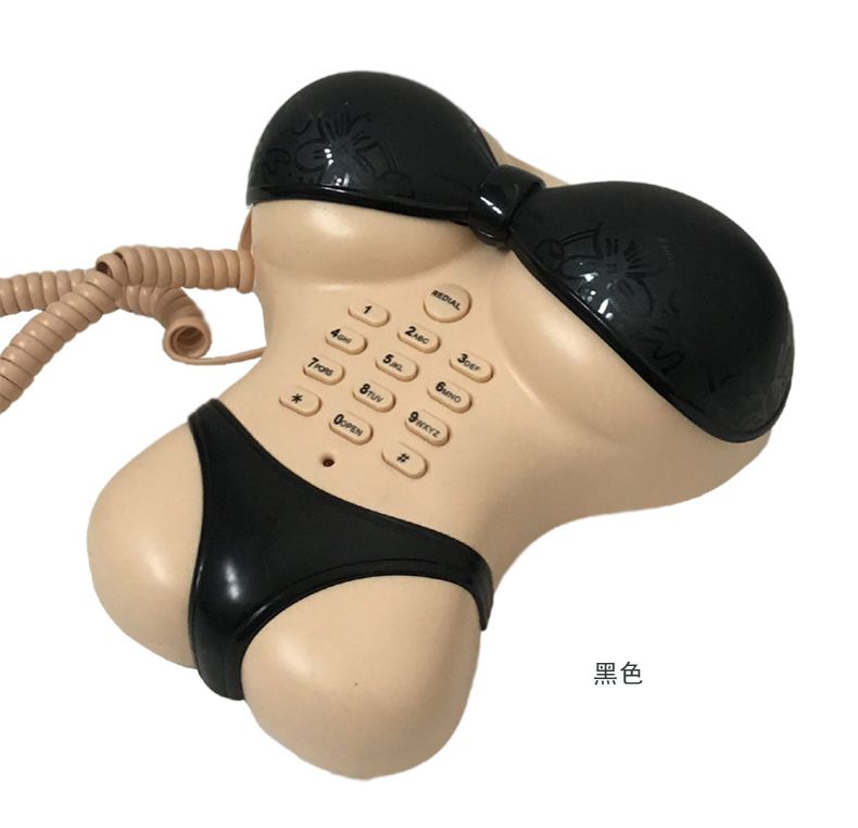 创意点钻内衣模特比基尼电话机卡通可爱卧室书房趣味礼品电话机详情图7
