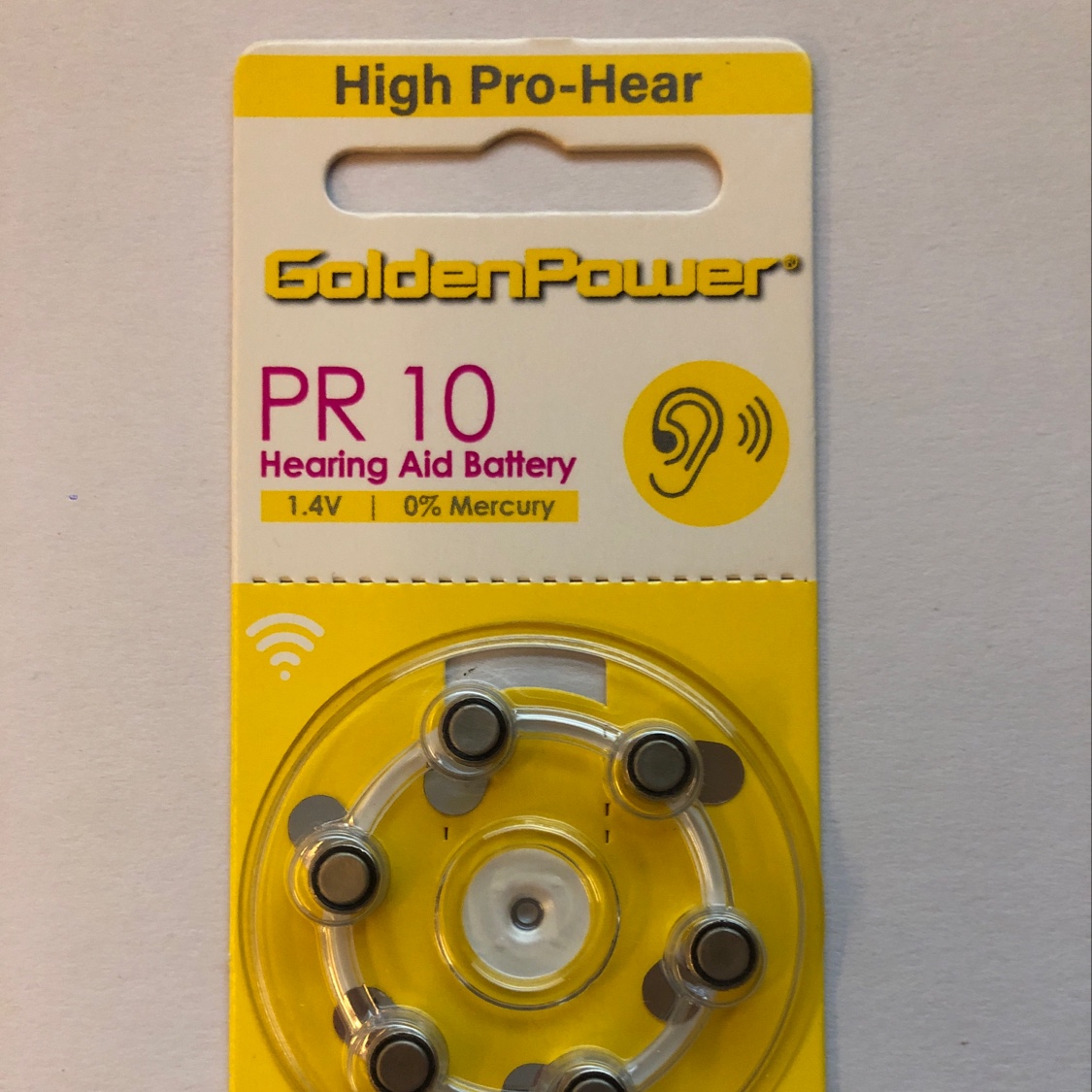 Jinli PR10 hearing aid battery