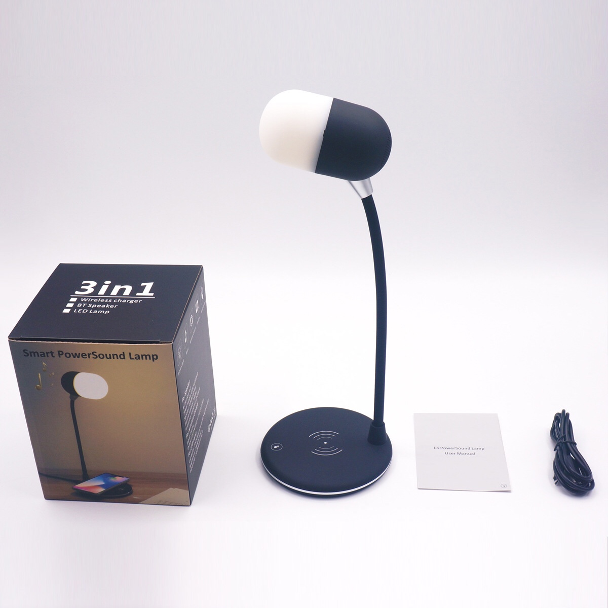 Wireless charging audio desk lamp undefined