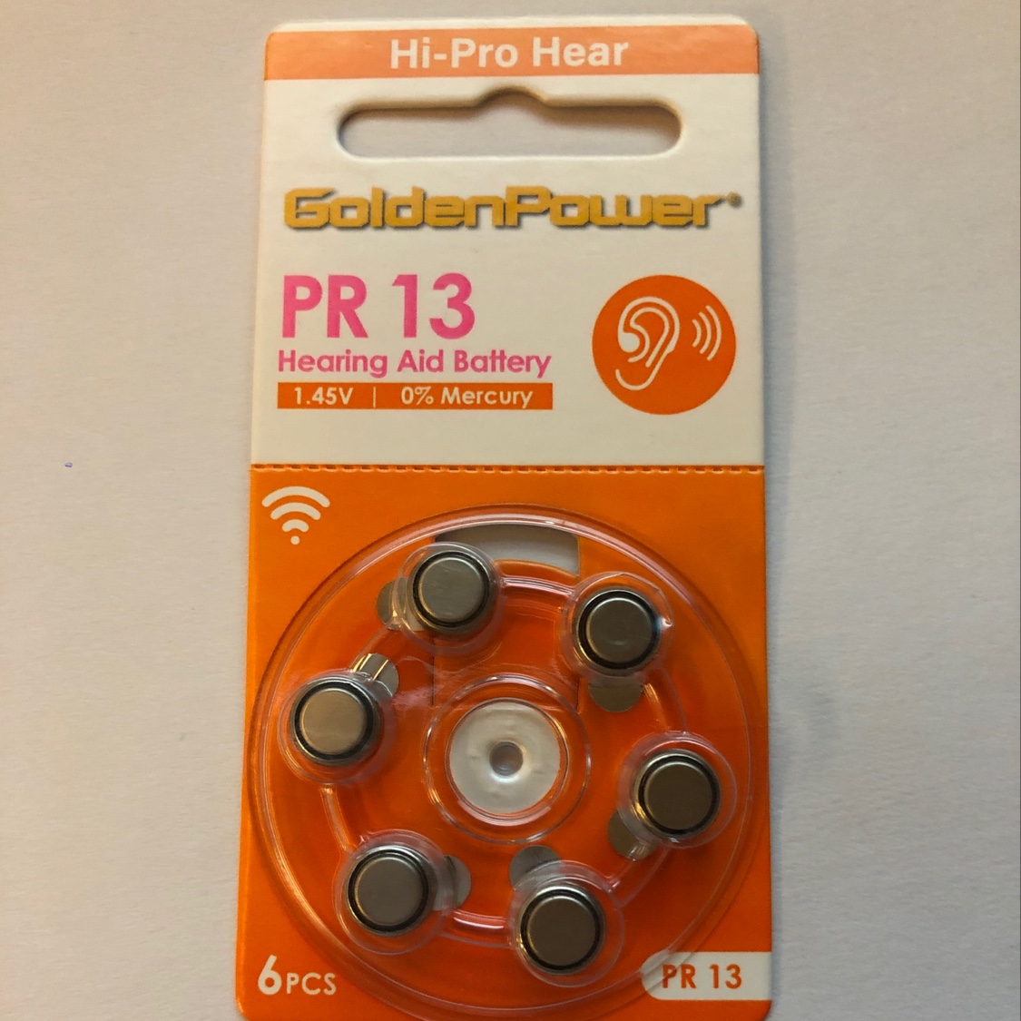 Jinli PR13 hearing aid battery details Picture