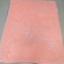 新款秋冬季保暖卡通粉红童毯毛毯