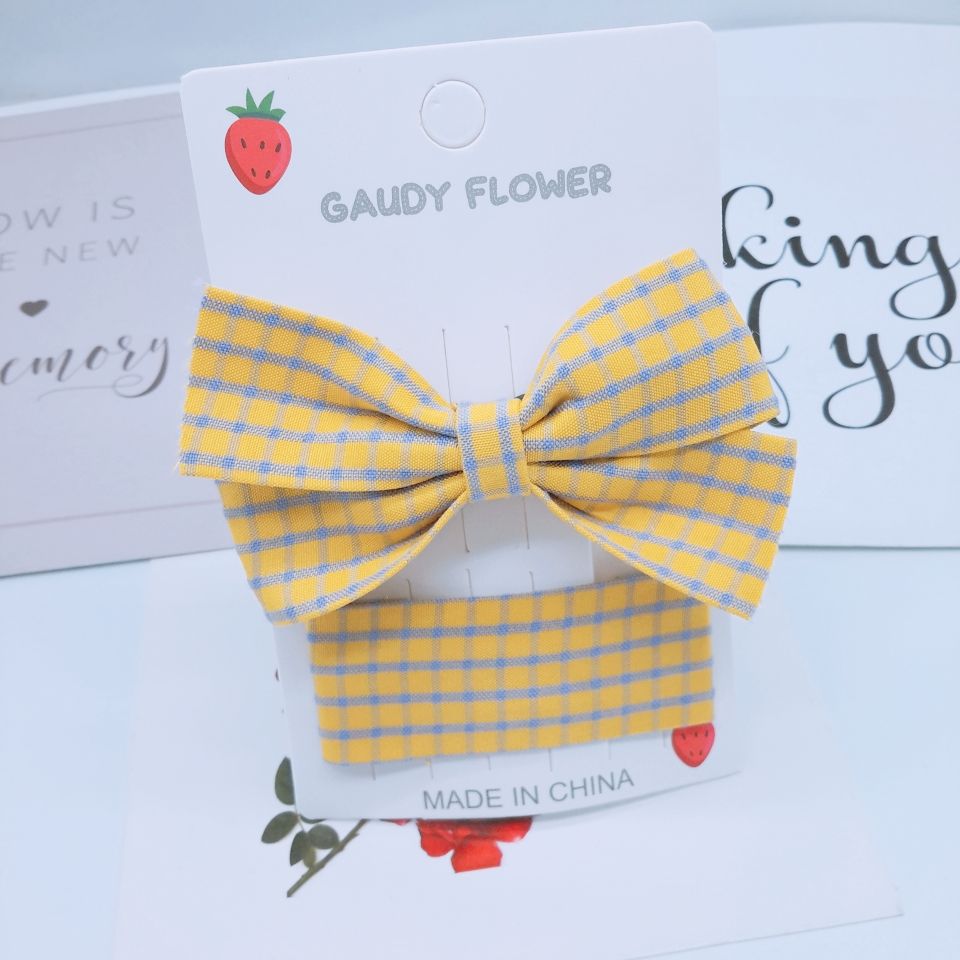 Simple little hair clip Korean girl beautiful clip bangs fresh bow cute hair clip Princess clip duck details Picture