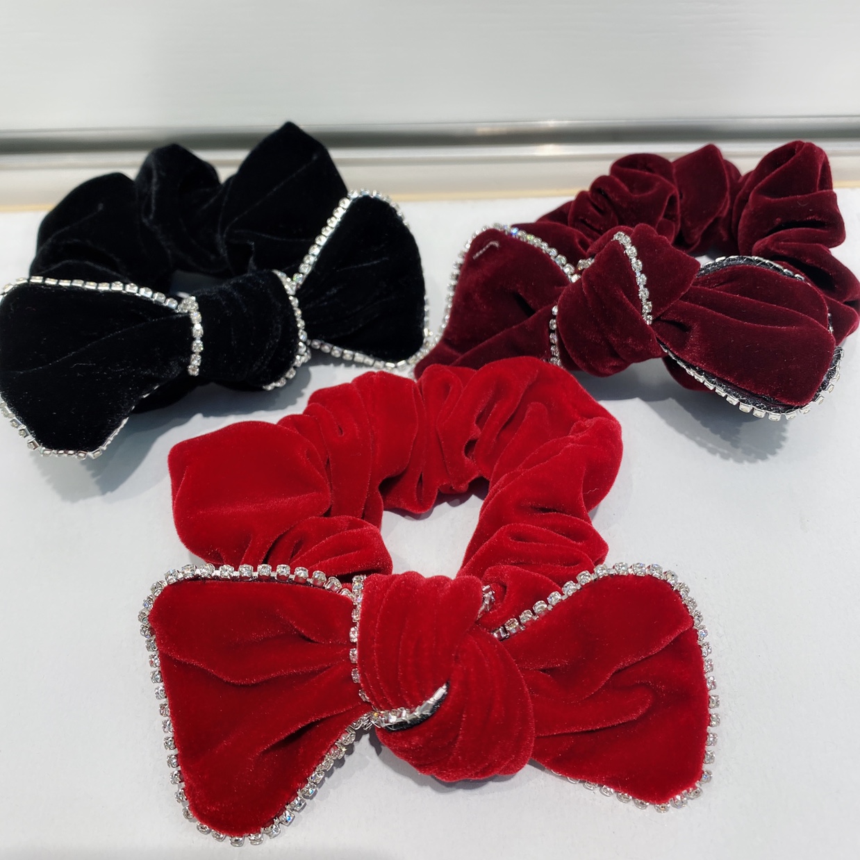 韩版韩国绒布圈皮筋结