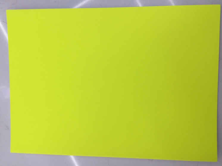 Fluorescent green single-sided cardstock
