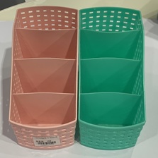 梯形收纳盒粉色绿色 居家用品好物推荐日常使用物件