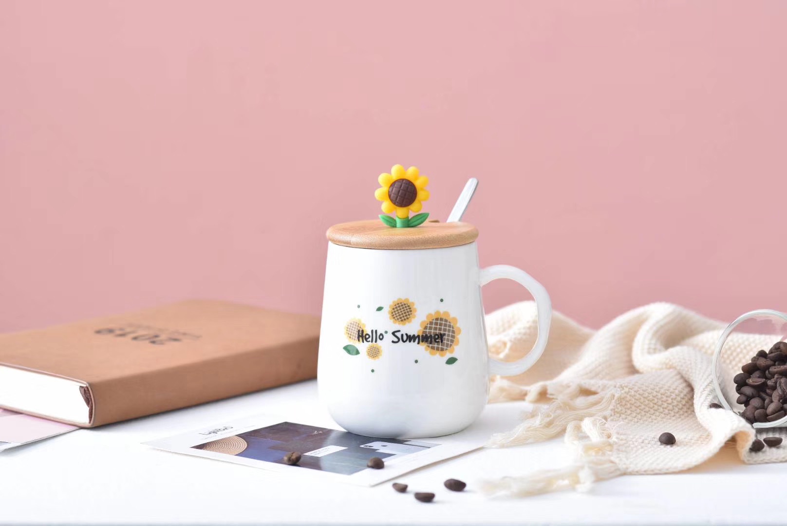 Sunflower ceramic cup Specification image