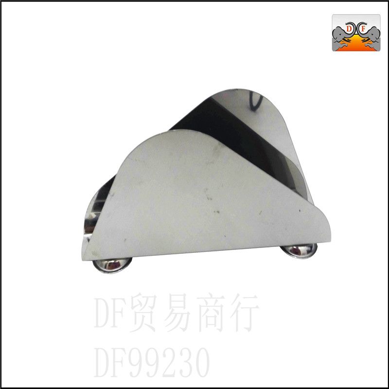 DF99230    不规则纸夹  纸巾架 不锈钢立式纸巾架 擦手纸盒餐桌餐厅纸巾架 DF TRADING HOUSE详情图1