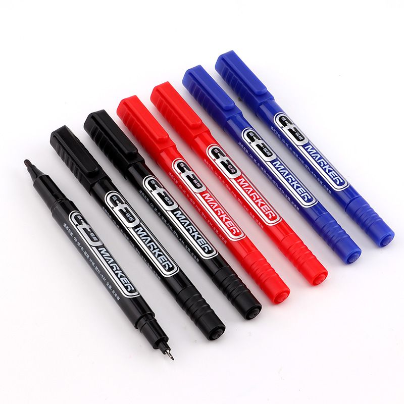 Burke pen MP221 double - head marker, fine oil-based crocheting pen, CD - ROM pen