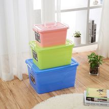 1083厂家直销低价环保PP食品级有盖小号手提箱塑料收纳盒整理箱