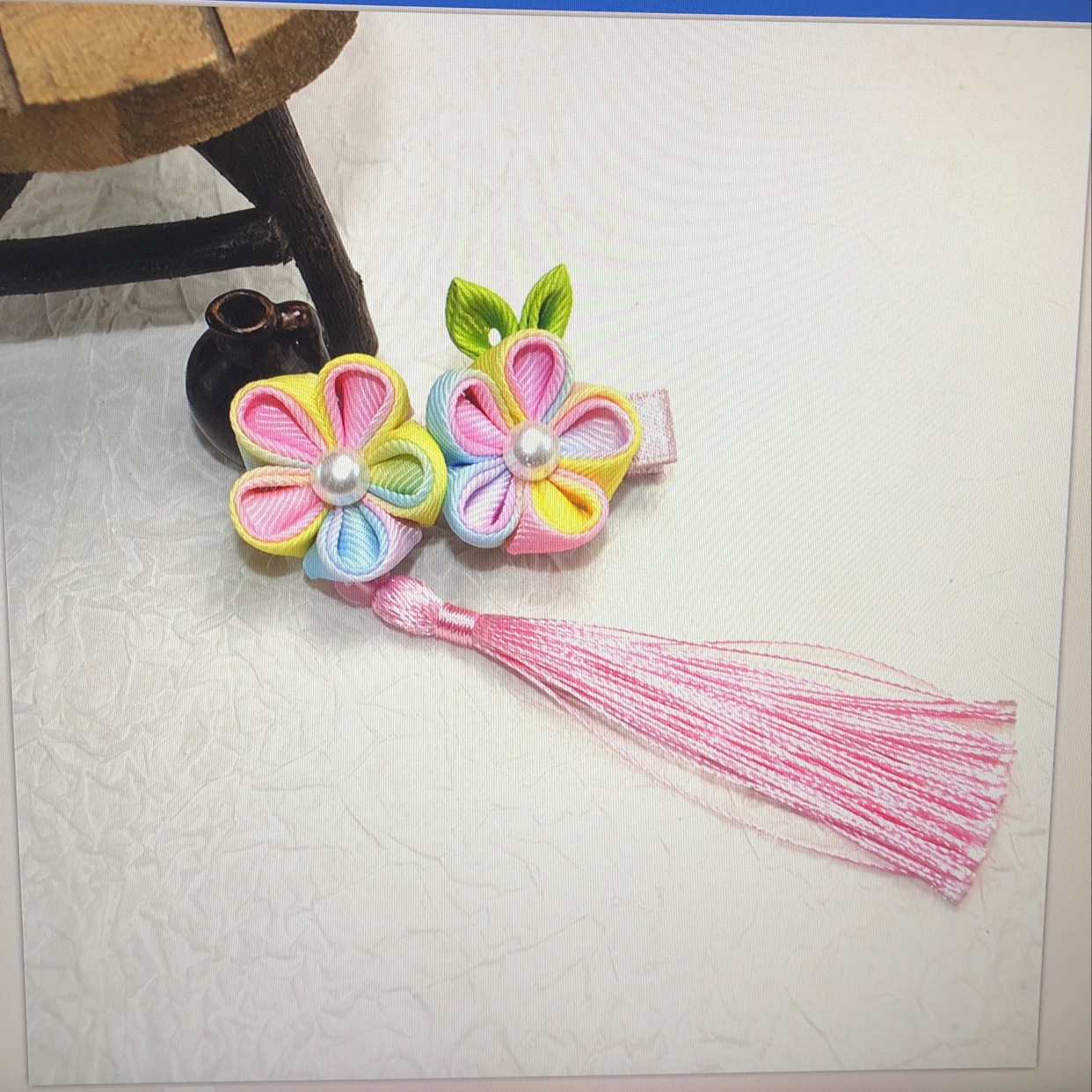 Green Magic Antique Jewelry Children's Jewelry Series Double Flowers details Picture
