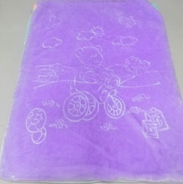 新款儿童新款秋冬季保暖紫色童毯图