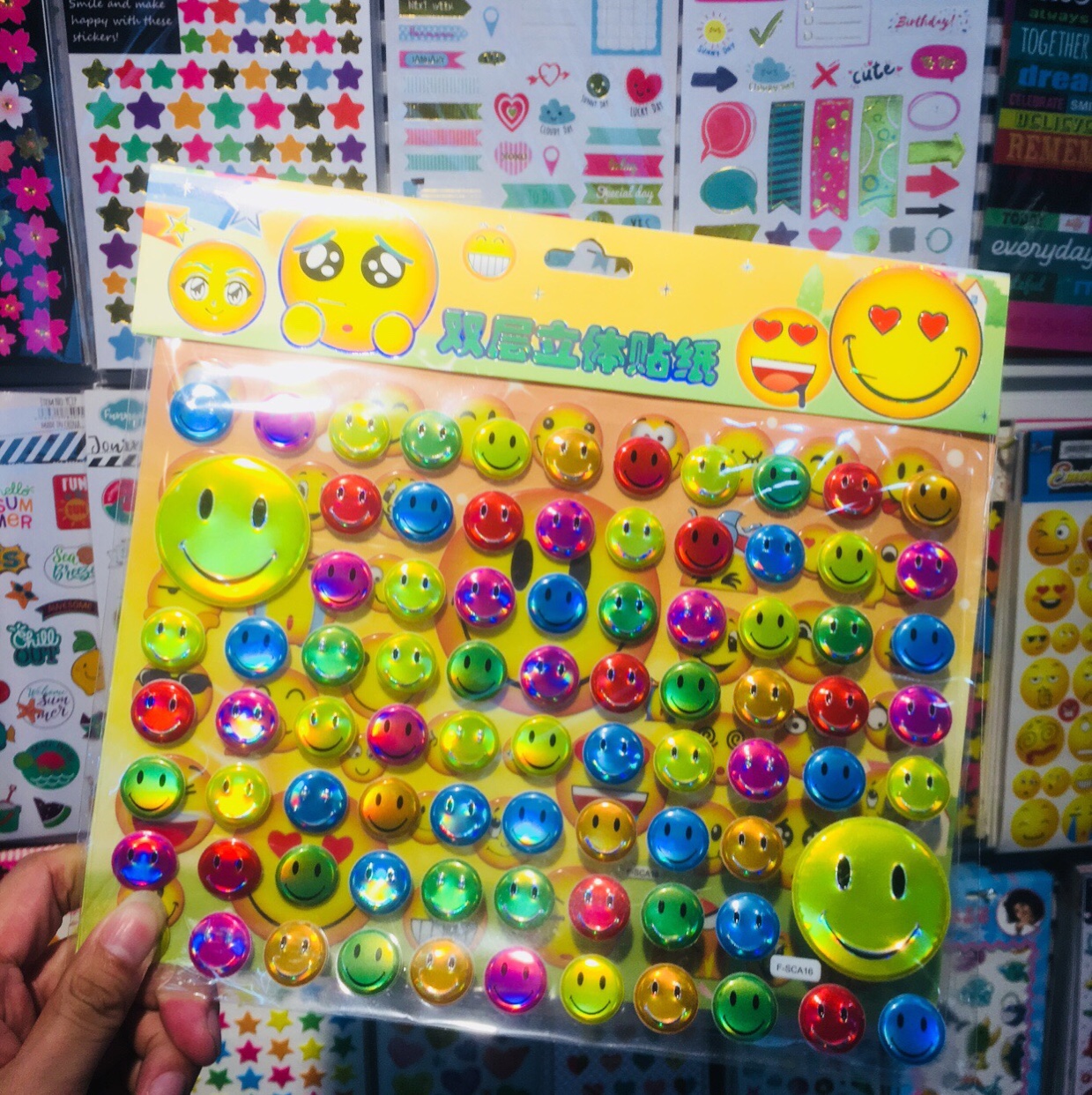 Double pop-up stickers cartoon Princess bubble stickers girl paste paper smiley stickers