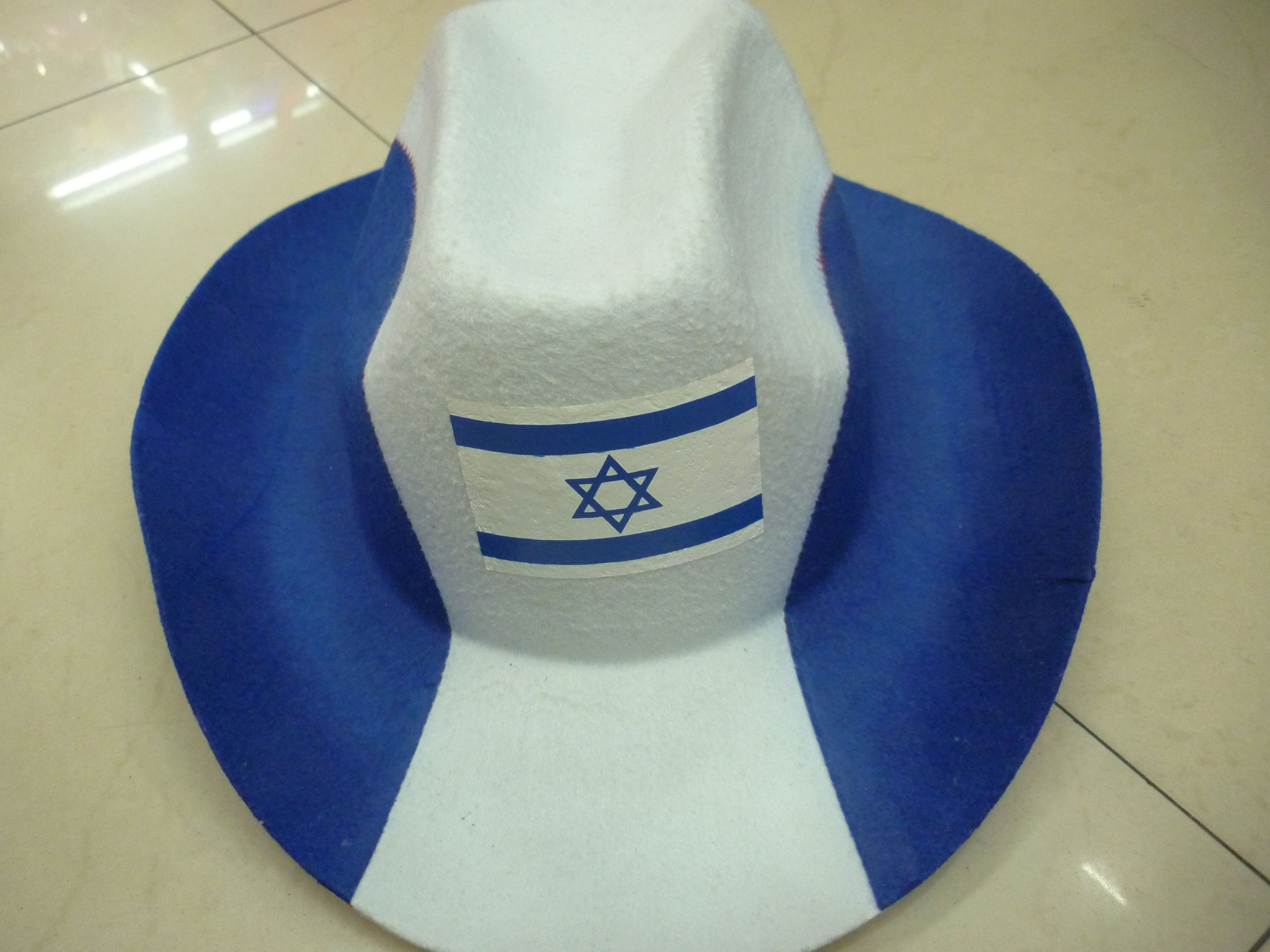 Three-color non-woven fabric World Cup fan hats pic 8
