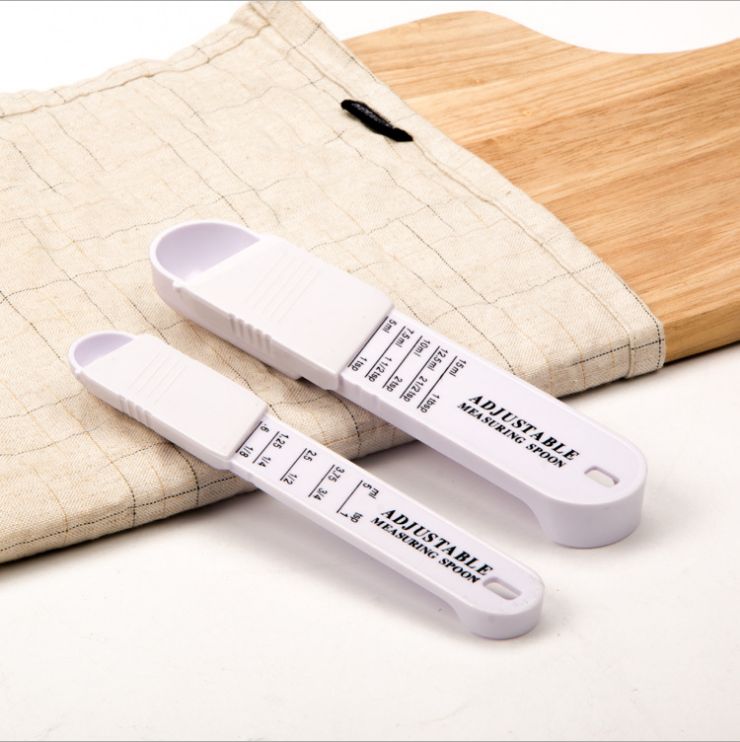 Creative gadget Adjustable plastic measuring spoon Seasoning combination measuring spoon Coffee spoon powdered sugar measuring spoon for foreign trade export only