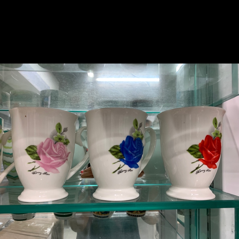 Ceramic cup flower water cup details Picture