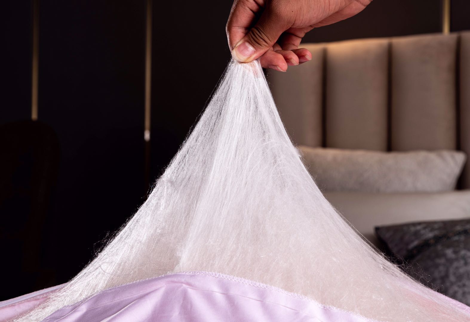 Bedding: Silk and soybean quilt details Picture