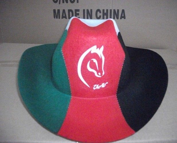 Three-color non-woven fabric World Cup fan hats pic 9