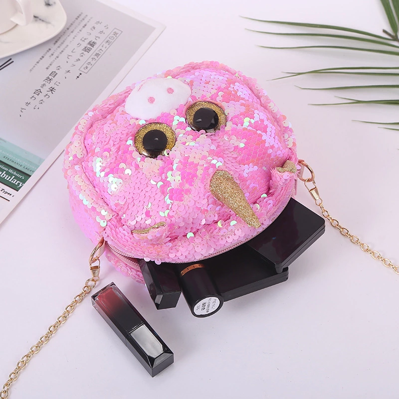 New Casual Mermaid Sequins Unicorn Unicorn Big Eyes Shoulder Crossbody Bag For Kids Schoolgirls undefined