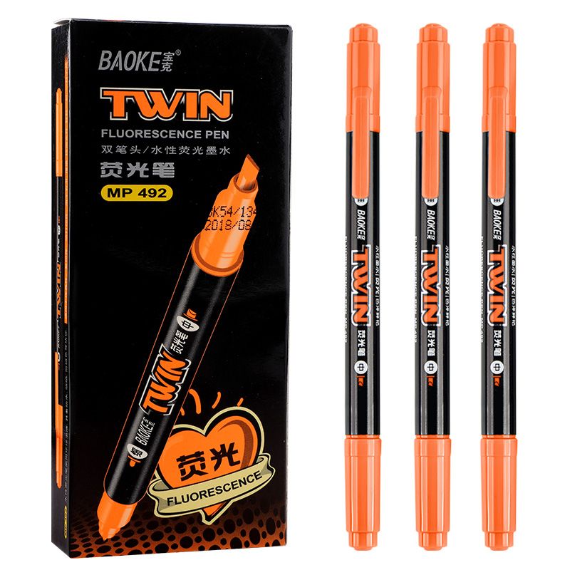 BAOKE MP-492 dual-head highlighter with 6 colors Item Picture