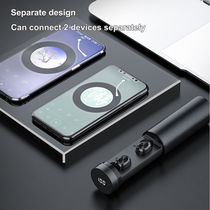 YEXIN B9 cylinder LED digital display TWS Touch wireless 5.0 dual ear digital display Bluetooth headset