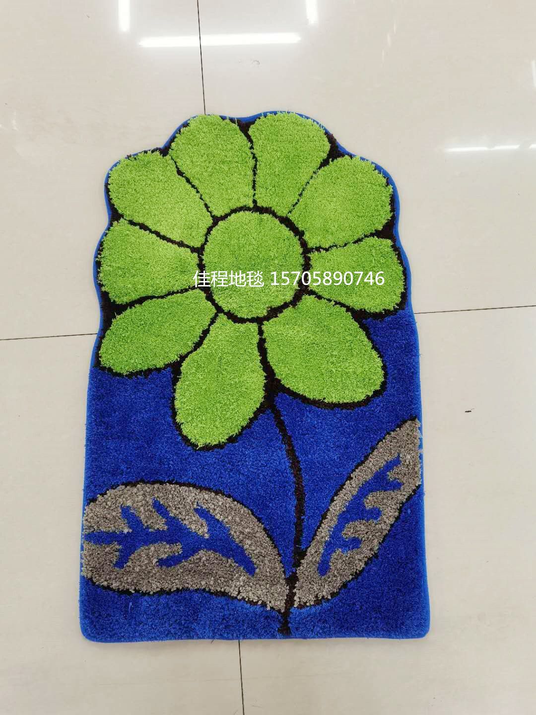 New TPR bottom flocked jacquard floor mat, sunflower foot mat, flower door mat, flocked flower floor mat, flower-shaped mat Application Scenario